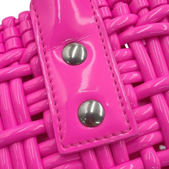 BALENCIAGA Bistro 2wayBag Size XXS Patent Leather Flow Pink - Picture 9 of 16